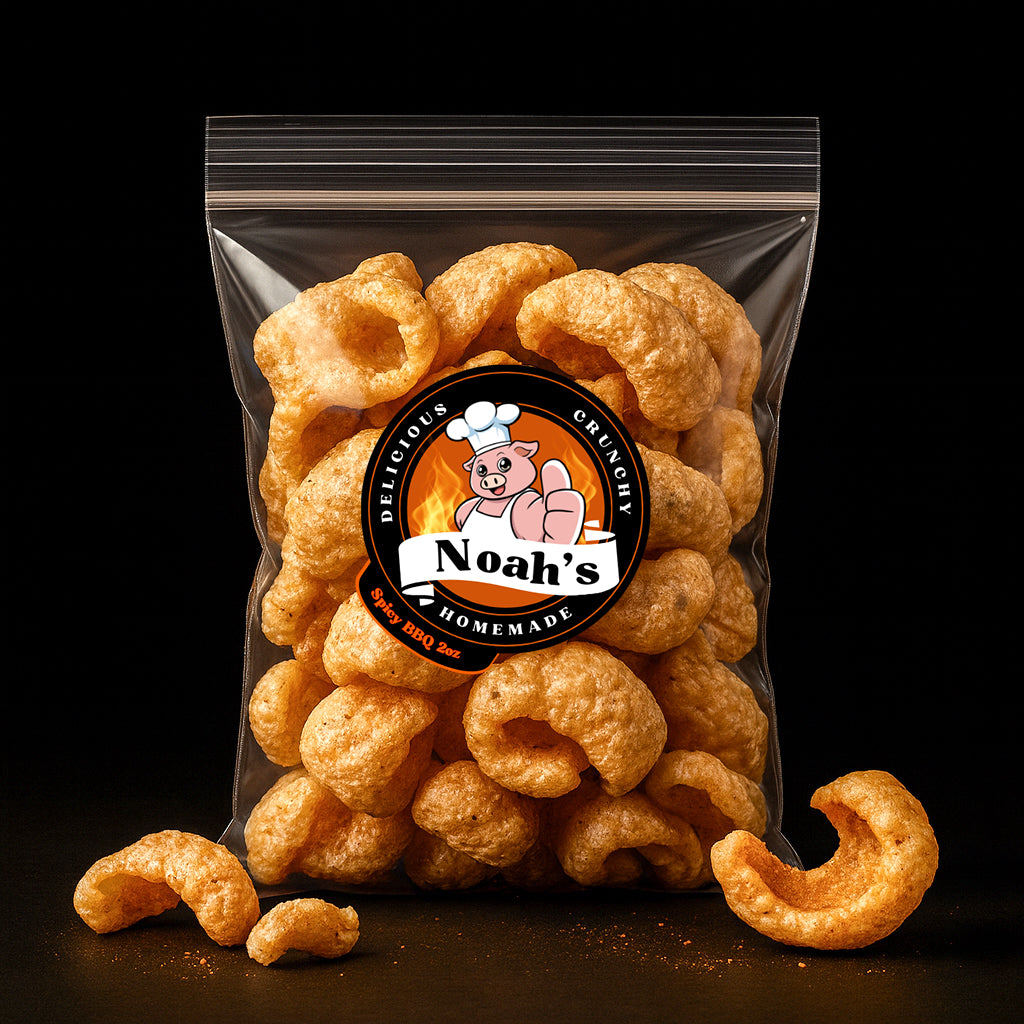 Noah's pork rinds spicy bbq