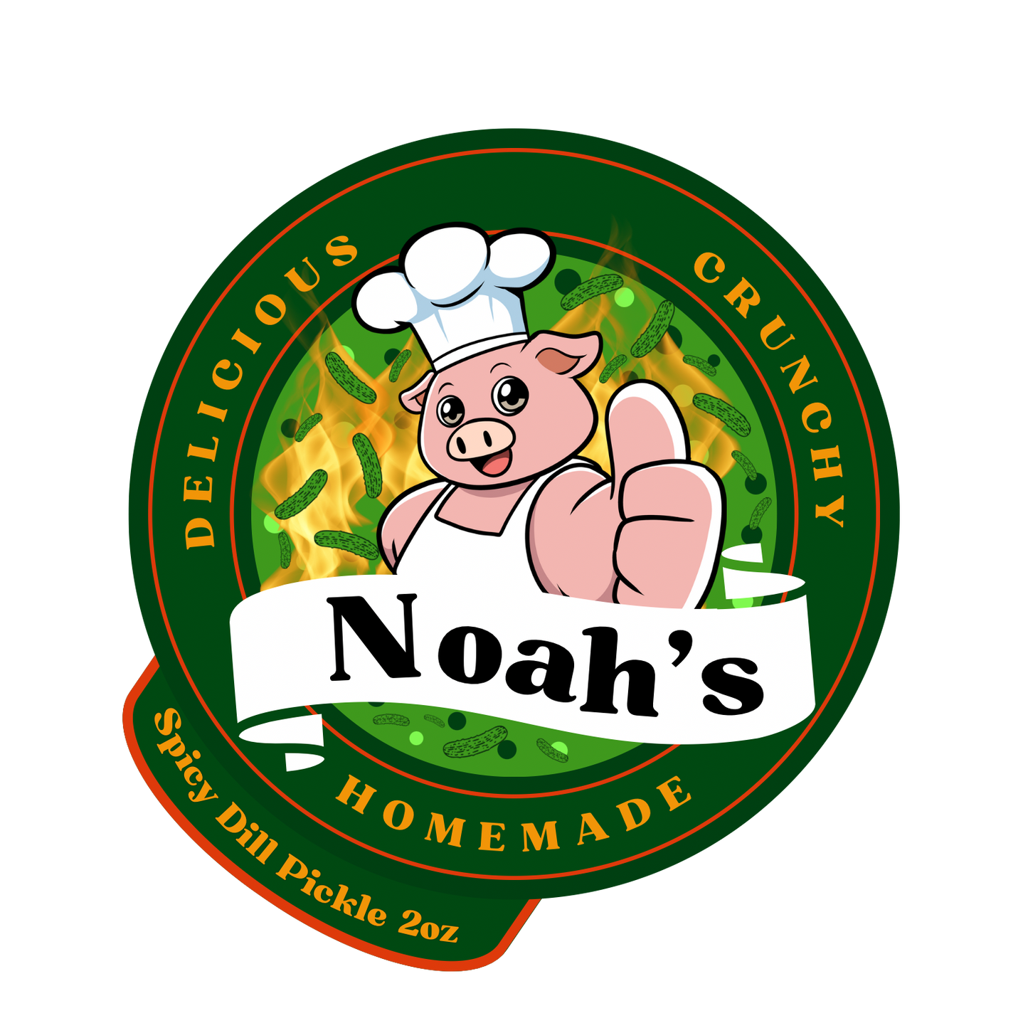 Noah's Pork Rinds Spicy Dill Pickle 2oz