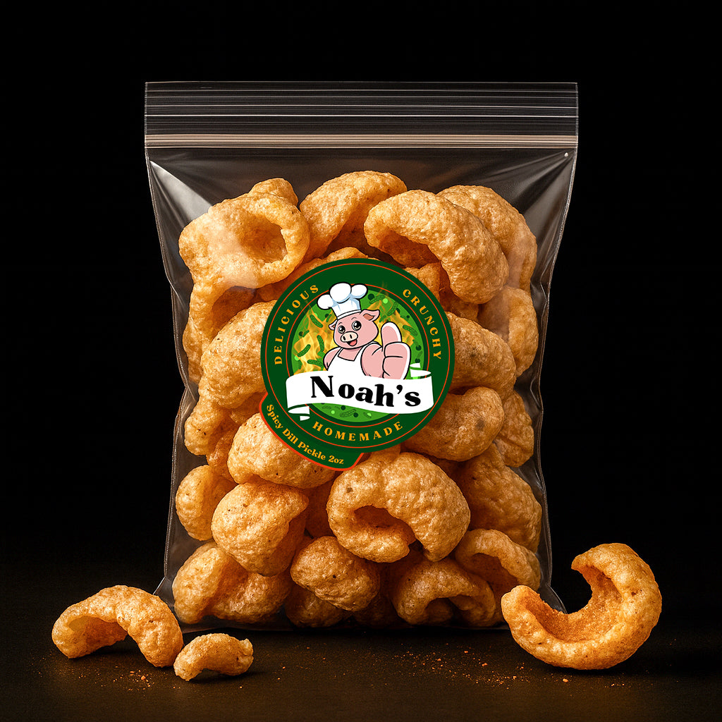 noahs pork rinds spicy dill pickle